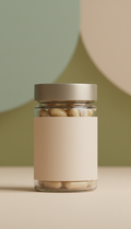 Botanical Glow Supplement Capsules Glass Jar