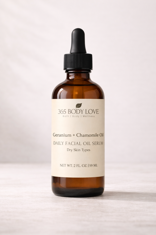 Geranium + Chamomile Oil | Facial Oil Serum (Dry Skin Types)