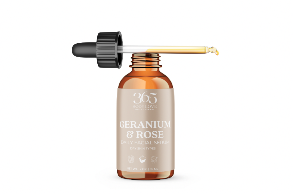 Face Serum - Geranium & Rose (Dry Skin Types)